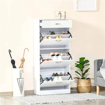 Mobile moderno armadio unità MDF 3 livelli rack scarpe all&prime;ingrosso
