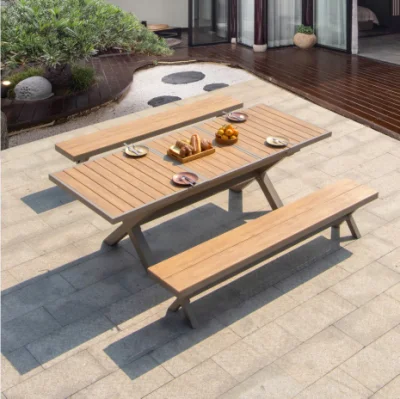 American Leisure Outdoor telaio in alluminio tavolo lungo sgabello all&prime;aperto balcone Sgabello per banco tè in legno di plastica per esterni