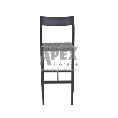 Moderna Outdoor Trend Aluminium Rope Black, sedia da pranzo di qualità all&prime;ingrosso