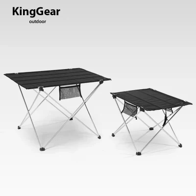  Tavolo da campeggio pieghevole ultraleggero in lega di alluminio Escursionismo picnic leggero BBQ pesca tavolo portatile roll da campeggio