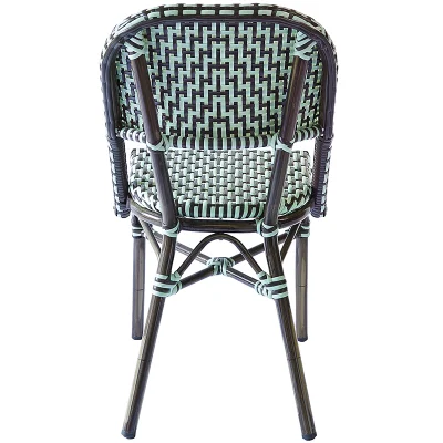 Francese Bistro Sedie braccio europeo esterno Ristorante Rattan Cafe Arm Sedie