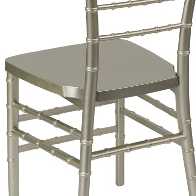 Champagne Stackable resina metallo Tiffany Chiavari Sedie per matrimoni evento