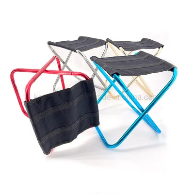 Esterno in lega di alluminio portatile Spiaggia Giardino picnic sgabello pieghevole Mini Deposito sedia da pesca Ultralight Mobili da campeggio sedia