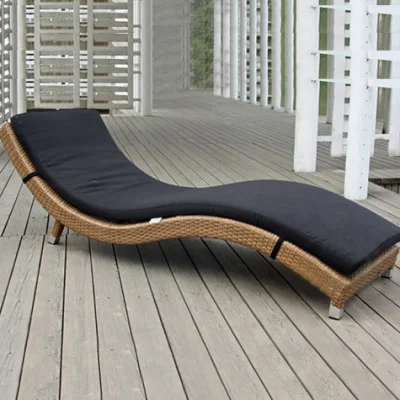  Mobili piscina Lounger in tessuto a rete alluminio regolabile Reclining Chaise Longue per la piscina