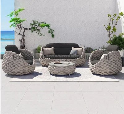 Esterno Ristorante patio Giardino in alluminio vimini Rattan divano