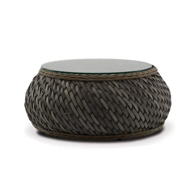  Sdraio sedia Letto Spiaggia Rattan sdraio piscina Giardino di plastica Daybed all&prime;aperto, pieghevole, con oscillazione in legno per la Lounge laterale a forma di S