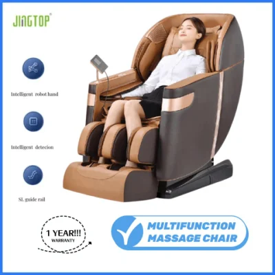  Poltrona reclinabile relax Full Body Zero Gravity Shiatsu con poggiapiedi a rotella Poltrona massaggiante