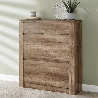 Moderno Household legno grano doppio strato cassone per il ribaltamento 0455