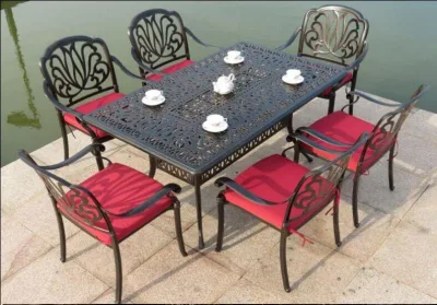 Yiran patio Bistro sedia Outdoor Rust-Rust-Resistant tavolo in alluminio fuso e. Sedie per Porch Lawn Garden Backyard Black