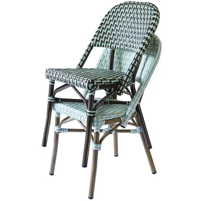 Francese Bistro Sedie braccio europeo esterno Ristorante Rattan Cafe Arm Sedie
