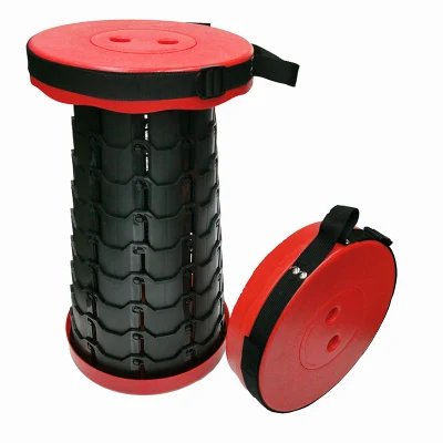 Outdoor Travel Campeggio pesca plastica retrattile sgabello pieghevole Banco De Sgabello telescopico pieghevole portatile Deporte Portatil