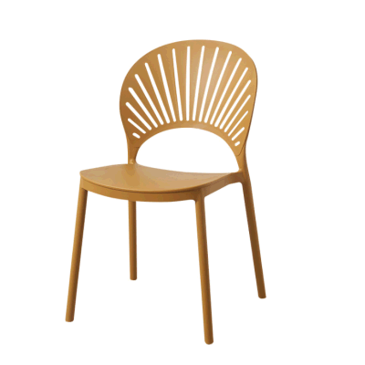  Sconto Vendita sedia Stackable Plastic moderna modellata Outdoor Garden Plastic Sedia da pranzo