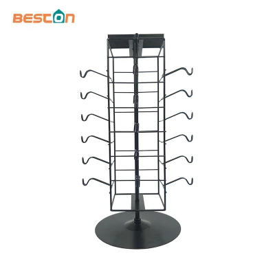 Acquista occhiali da sole rotanti supporto espositore in metallo rack