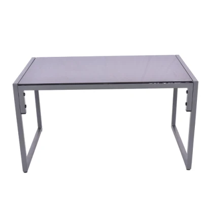  Set di divani per esterni in acciaio per giardino, patio, set di mobili 4 Set di divani in acciaio