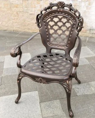 Yiran patio Bistro sedia Outdoor Rust-Rust-Resistant tavolo in alluminio fuso e. Sedie per Porch Lawn Garden Backyard Black