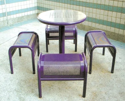  White Modern Outdoor Park Long Chair