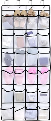  24 tasche a rete pieghevoli sopra il supporto della portiera Rack per supporto organizer