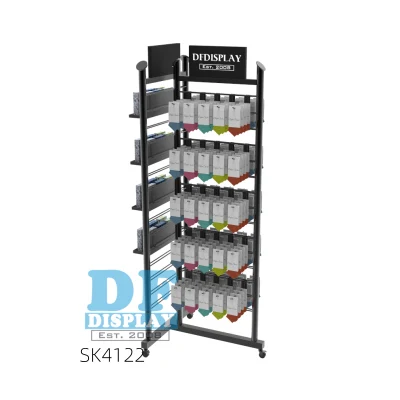 Griglia metallica con ripiani per rack girevole con display a calza Soletta semplice e multisfzionale, guanto, piano di appoggio per rack Slipper