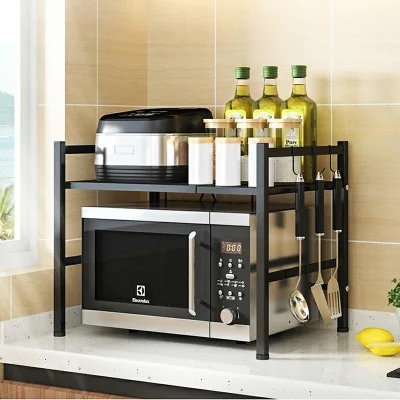  Rack in metallo antiruggine per la conservazione della cucina, rack per supporto microonde, facile da spostare