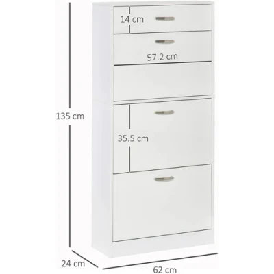 Mobile moderno armadio unità MDF 3 livelli rack scarpe all&prime;ingrosso