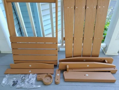 5% di sconto su Extra High e Imponi supporto posteriore Outdoor Deck Sedia da giardino Adirondack per impieghi pesanti