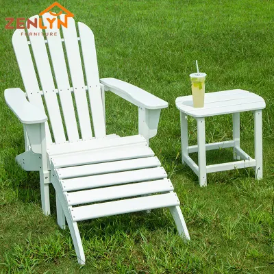  Nuovo design stile pieghevole Mobili per esterni moderni legno di plastica riciclato HDPE impermeabile per tutti i bambini tempo libero patio giardino Set tempo libero sedia Adirondack