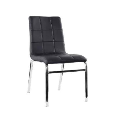  Mobili per la casa Full Grain PU braccio imbottito Bryant nero moderno Sedia da pranzo in pelle color grigio Carver color arancio Claudine Ivory Brown