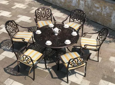 Yiran patio Bistro sedia Outdoor Rust-Rust-Resistant tavolo in alluminio fuso e. Sedie per Porch Lawn Garden Backyard Black