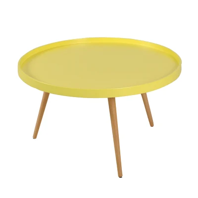 Piccolo e moderno hotel con mobili da giardino, soggiorno all&prime;aperto al coperto Tavolo MDF pleastic Top tavolo da caffè in legno massiccio