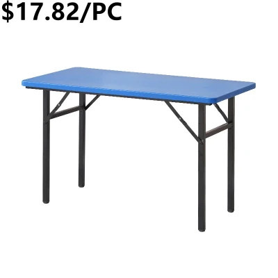  2020 Vendita a caldo Portable Metal Outdoor Garden Ristorante Camping Home Tavolo da pranzo pieghevole
