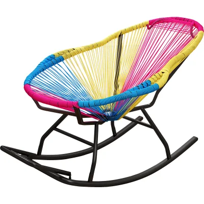  Dondolo Reclining Outdoor Wicker Rattan sedia dondolo Creativity colore dondolo Sedia per il soggiorno in casa Giardino all&prime;aperto