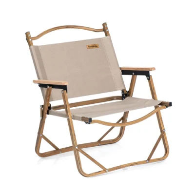  Mobili per esterni MW02 legno Grain alluminio portatile pieghevole sedia da campeggio