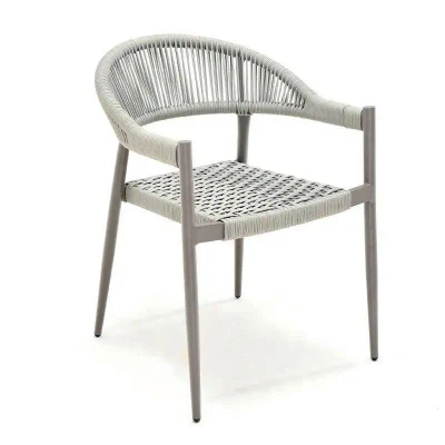  Popolare alta qualità plastica Rattan vimini Stackable Sedie ristorante interno E Giardino all&prime;aperto con cena in metallo, Bistro Francese con sedia da Sala da pranzo