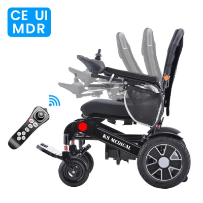  KSM-606af MDR alluminio pieghevole auto elettrica sedia a rotelle Per viaggi disabili