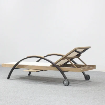 Teak legno sdraio Mobili esterni lettino piscina Letto