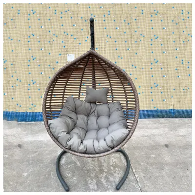 Patio Wicker Giardino esterno Rattan Hanging Swing uovo sedia a guscio