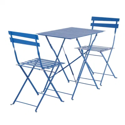  Moderno arredamento del ristorante portatile Set da tavolo da caffè Bistro Sedia