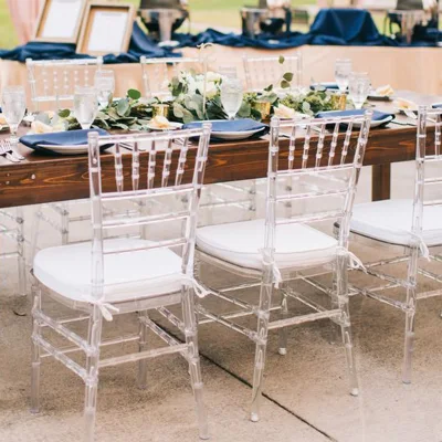  Plastica trasparente Banquet Ghost acrilico trasparente Chiavari Sedie da sposa per Eventi Festa di nozze