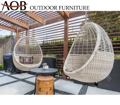  Rattan Outdoor Deck Apartment Hotel patio Garden Villa Furniture Sedia girevole