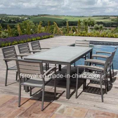  Mobili esterni in legno Casa Hotel Ristorante patio Giardino Set pranzo Set tavolo alluminio Rattan plastica legno sintetico sedia da esterno