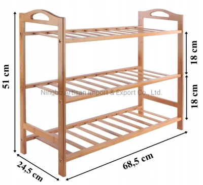  Organizer rack per scarpe bambù a 3 livelli in vendita a caldo