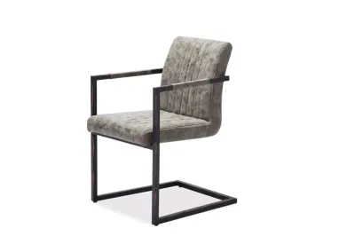 Vendita all&prime;ingrosso industriale moderna Mobili da Giardino esterni divano bracciolo in pelle Sedia Partita per banchetti Cafe Wedding Metal Dining Chair