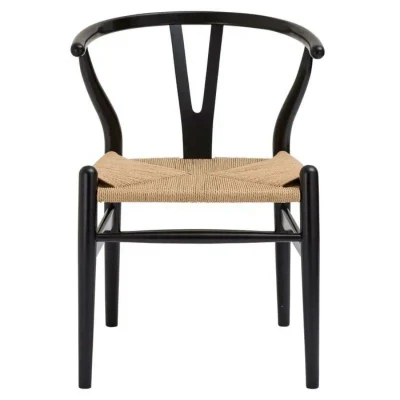  Frassino legno di alta qualità Nero colore Hans Wegner/ Danese /Professional Sedia da pranzo Factory Y