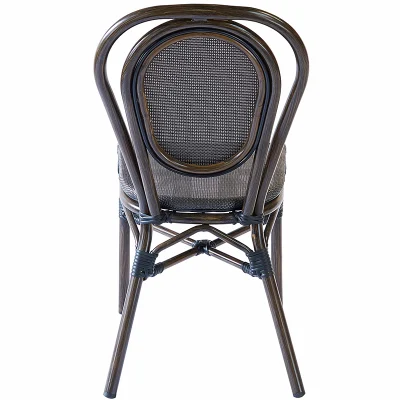 Patio all&prime;aperto in stile francese per tutte le stagioni, Bistro PE Rattan Garden Sedia per caffè
