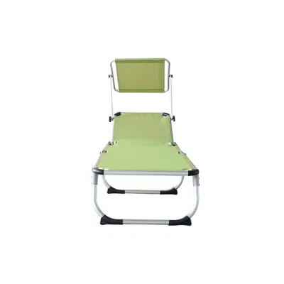  Poltrona patio Chaise Lounge con ombrellone, sedia reclinabile pieghevole senza gravità, sedia regolabile per il relax in spiaggia per il campeggio, supporto 300 lb (verde)
