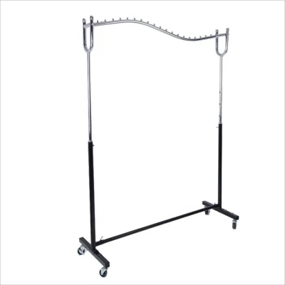 Rack espositore in tessuto regolabile in metallo/rack espositore per asciugatura abiti