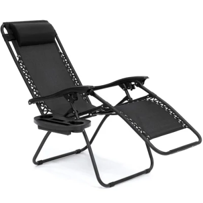 Esterno moderna Lounge Sedie pieghevoli in acciaio inox alluminio regolabile e parasole pieghevole Sdraio Lazy Lounge sulla spiaggia