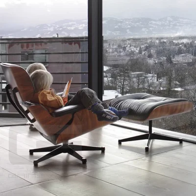 Mobili moderni di design, salotto in pelle, salotto, arredamento per la casa Sedia con braccio di accento