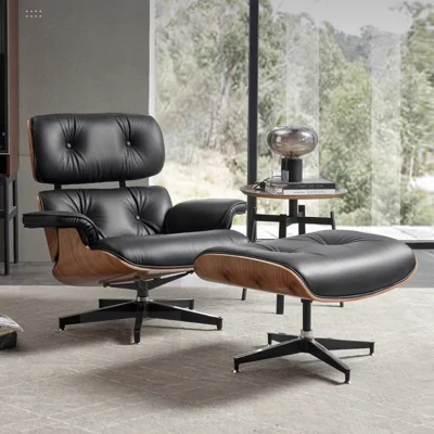 Mobili moderni di design, salotto in pelle, salotto, arredamento per la casa Sedia con braccio di accento