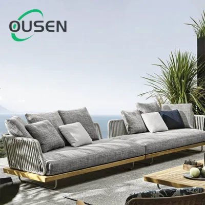  Produttore Prezzo 4 pezzi patio Rattan Divani da giardino esterno divano Impostazione